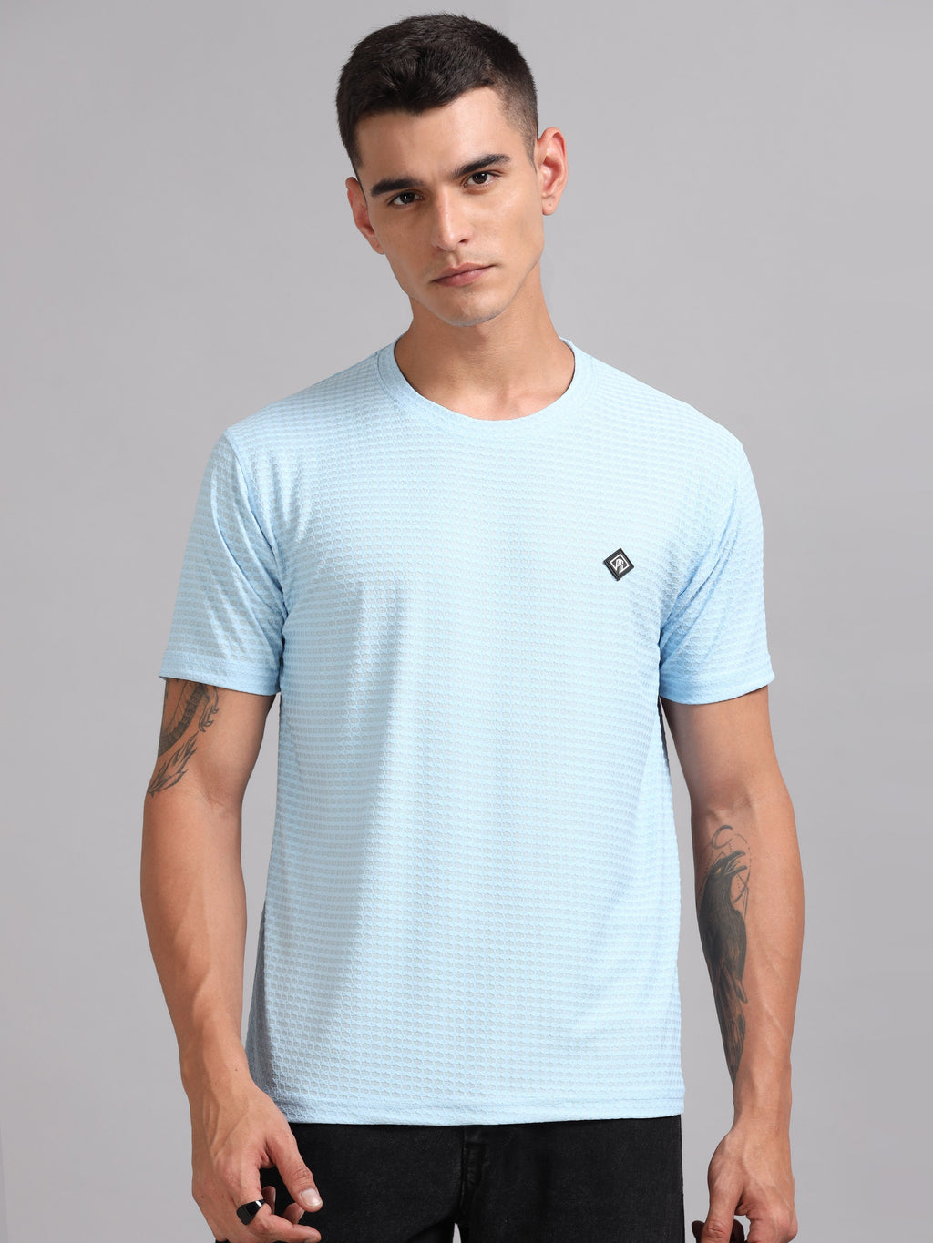 Men Whirl Tex Sky Blue T-Shirt