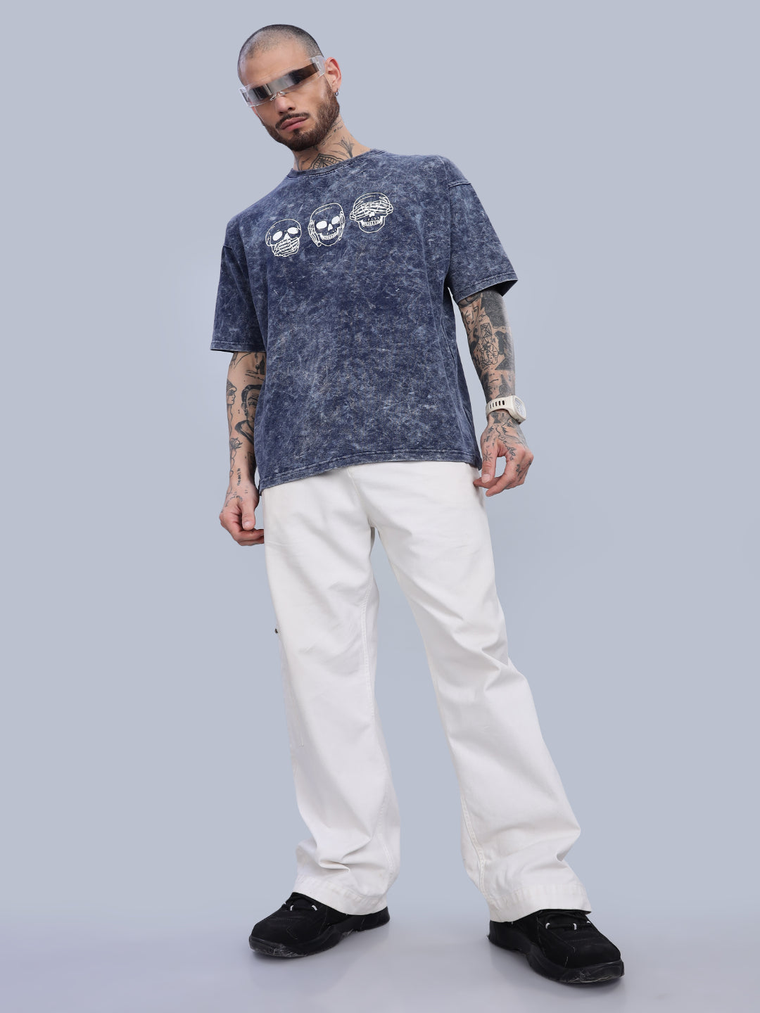 Men Dreamer Oversized White T-Shirt