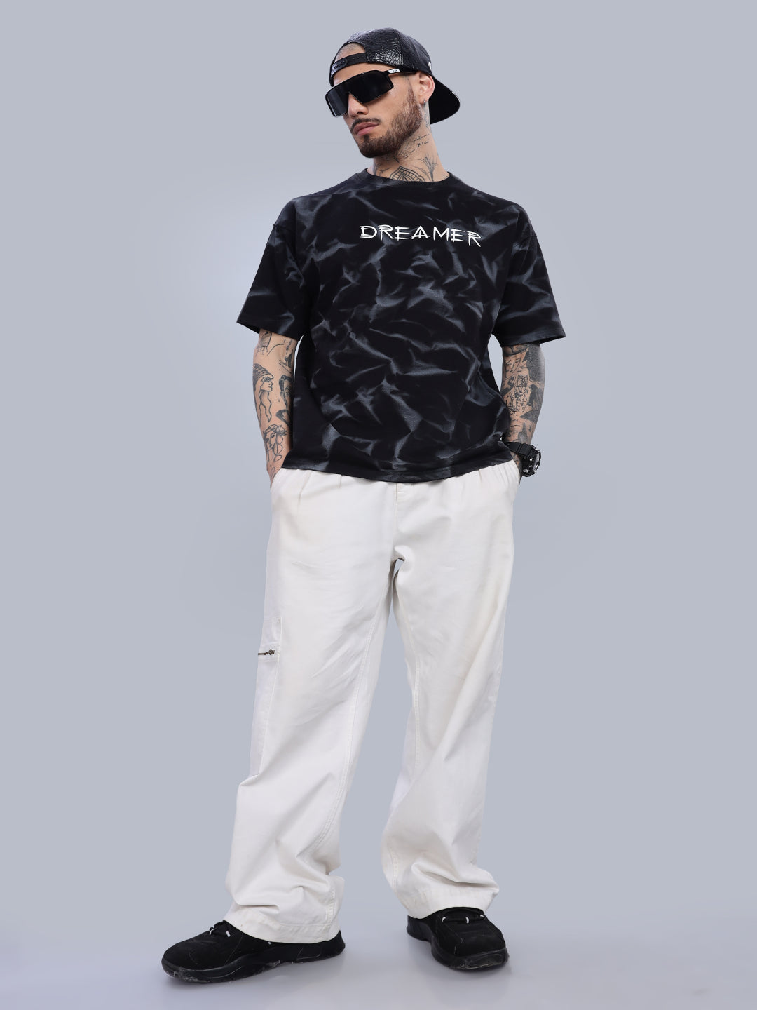 Men Dreamer Oversized Cream T-Shirt