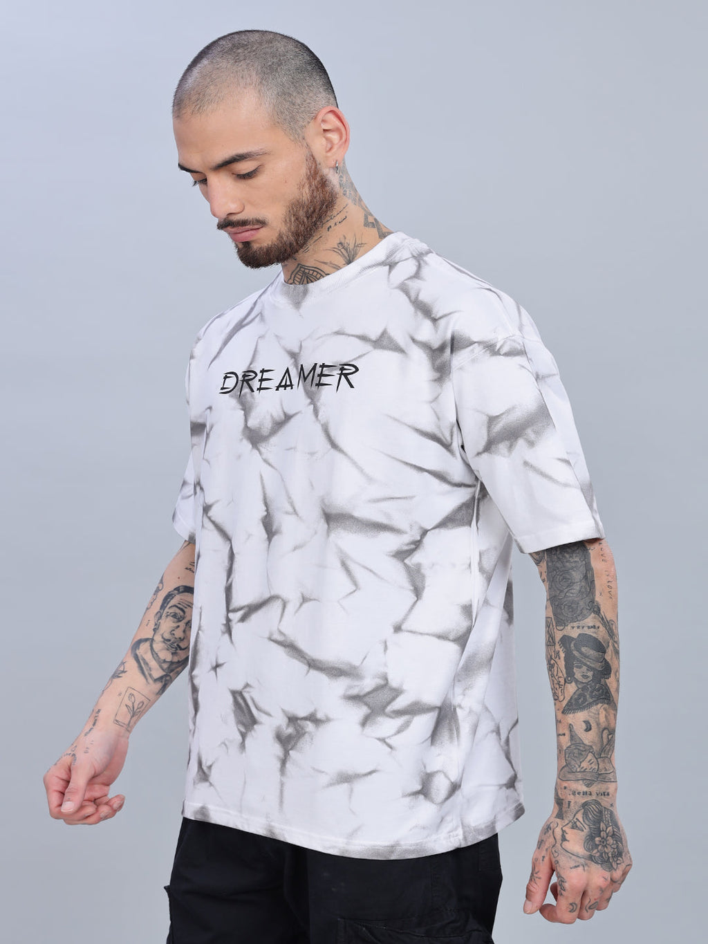 Men Dreamer Oversized White T-Shirt