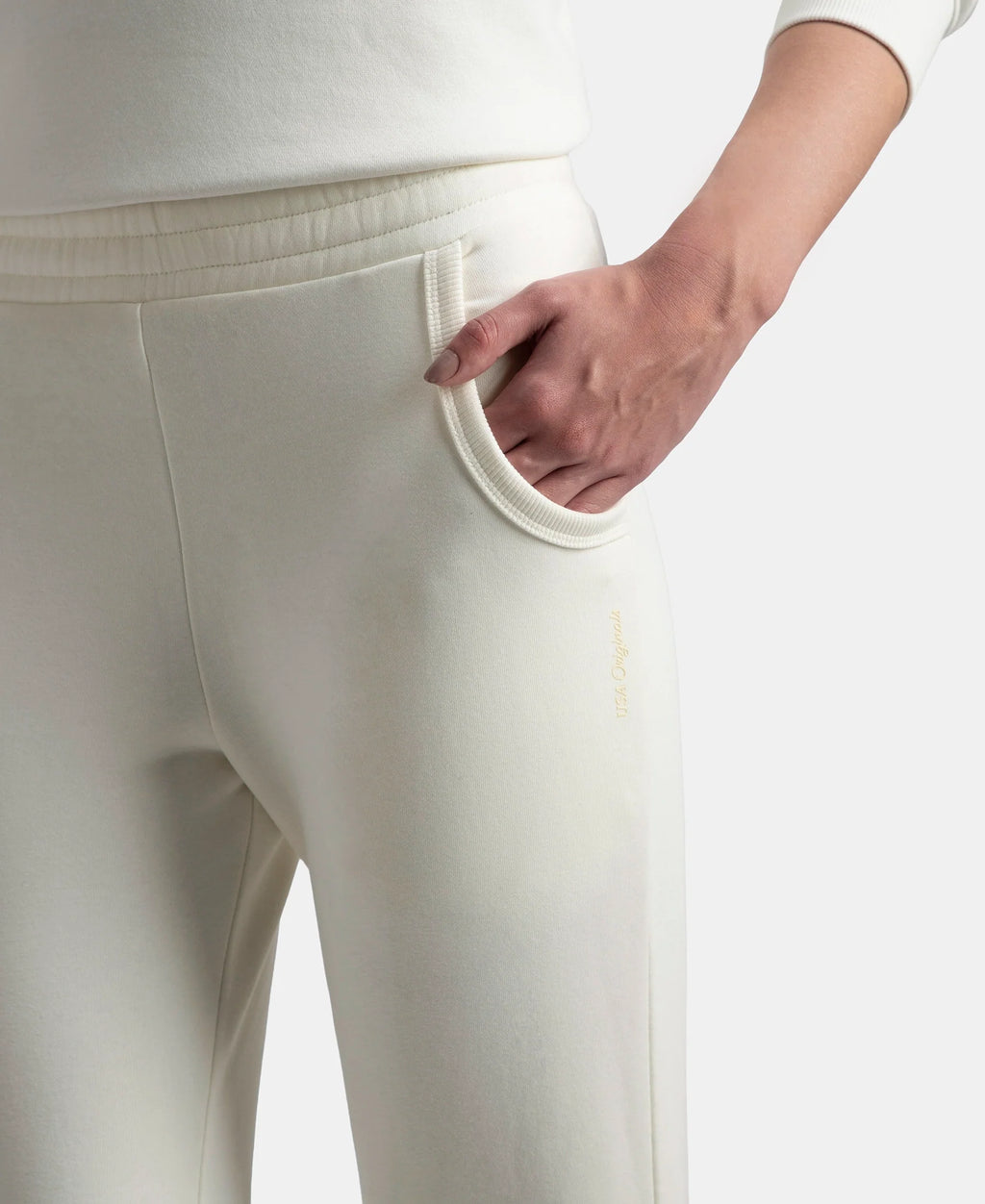 Super Combed Cotton Rich Fleece Fabric Regular Fit Joggers with StayWarm Technology - Cannoli Cream