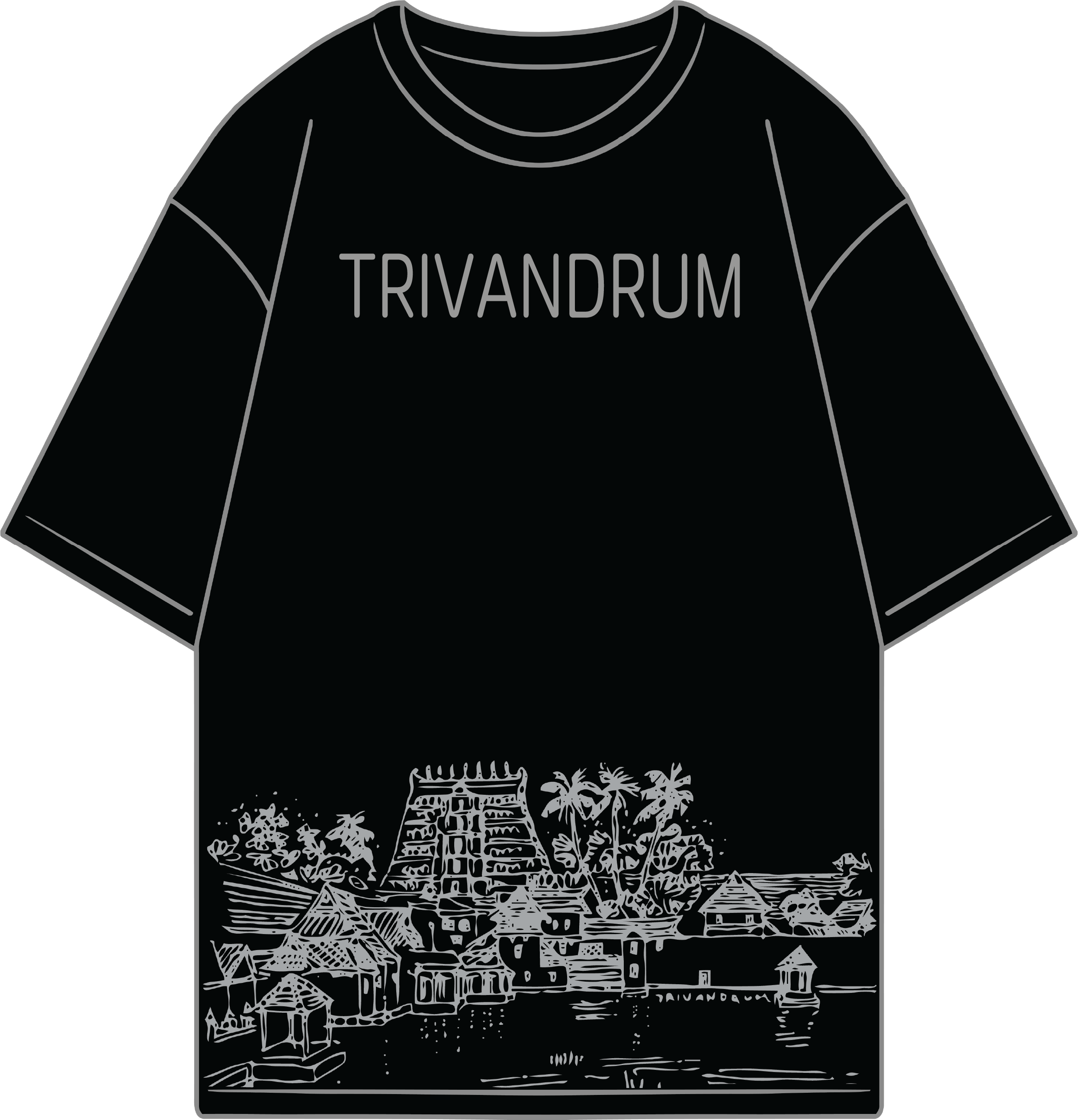 Men Printed Cotton Oversized T-Shirt