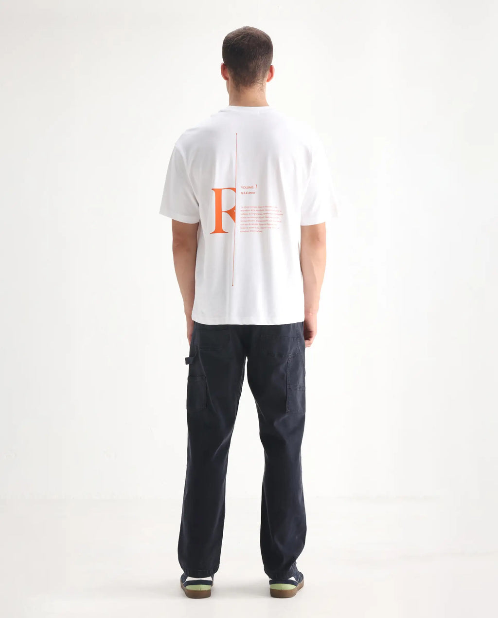 Rare Rabbit Men's Vannes Dark Navy Cotton Plain Carpenter Fit Jeans