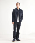 Rare Rabbit Men's Vannes Dark Navy Cotton Plain Carpenter Fit Jeans