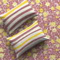 Divine Collection - Cotton Bedsheet With 2 Pillow Covers, Viola Muddy Pink