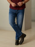 Light Fade Slim Tapered Jeans | Dark Blue