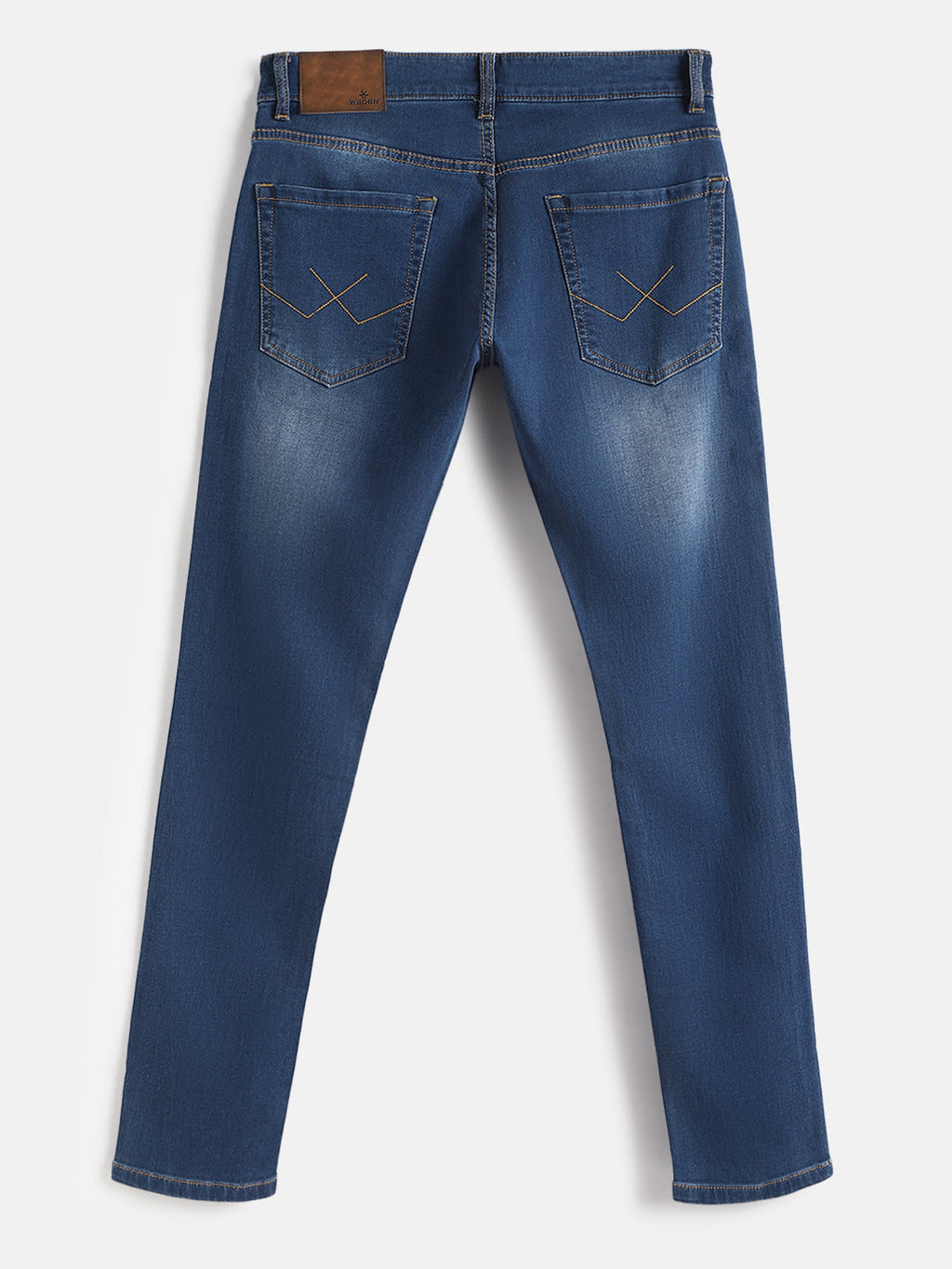 Light Fade Slim Tapered Jeans | Dark Blue