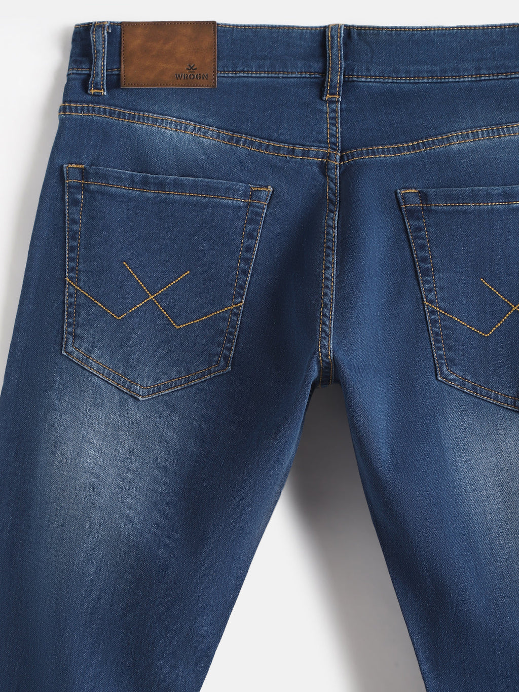 Light Fade Slim Tapered Jeans | Dark Blue
