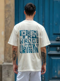 Heavy GSM Back Print T-Shirt | Off White
