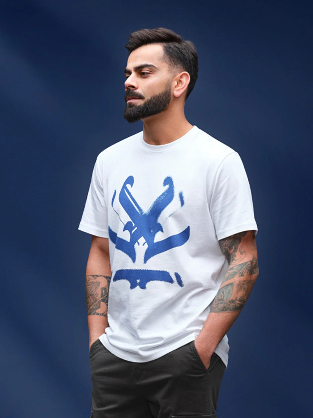 Ancient Script Inspired Brand Carrier  | Off White
