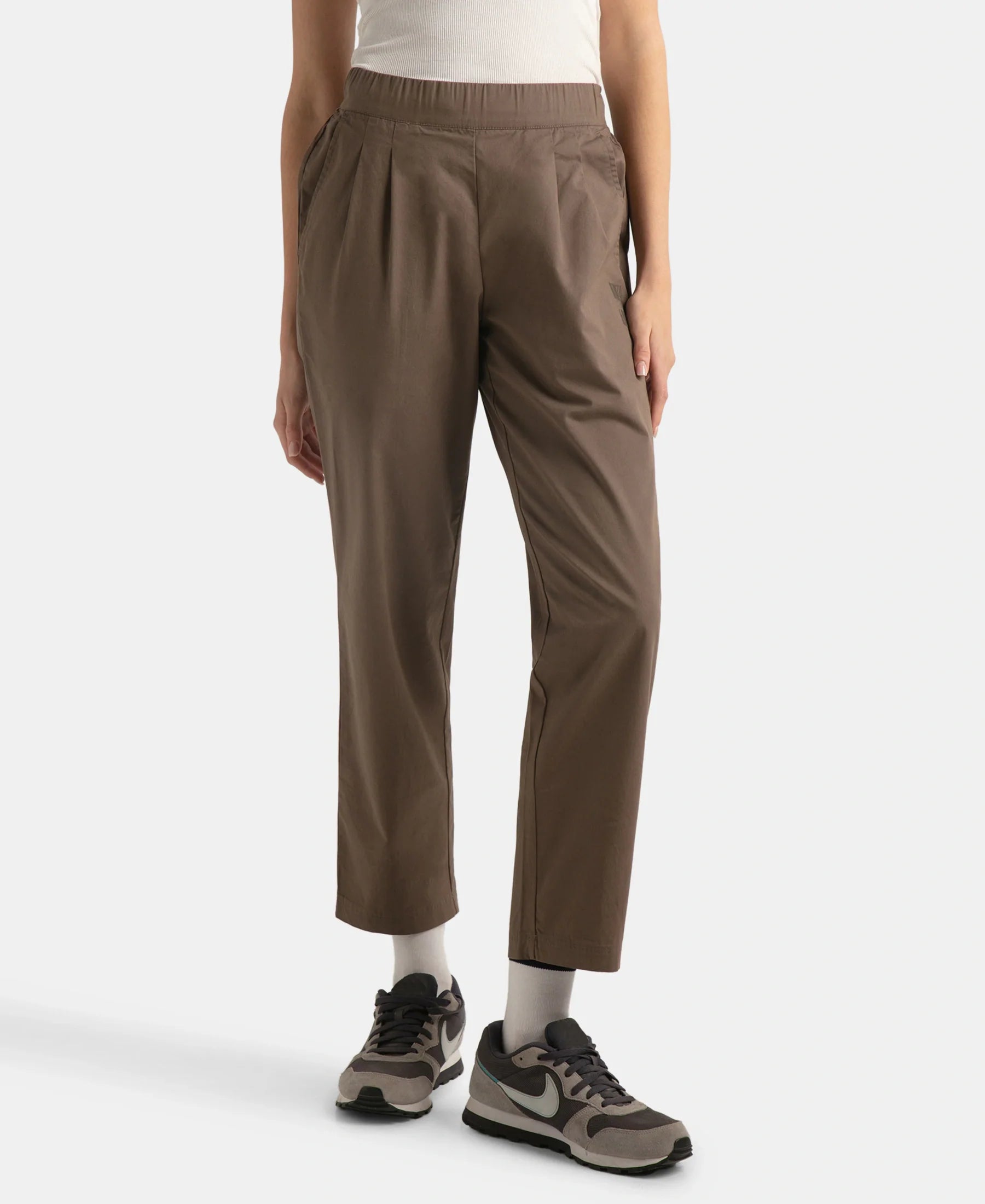 Super Combed Cotton Regular Fit Hybrid Pants - Dark Khaki