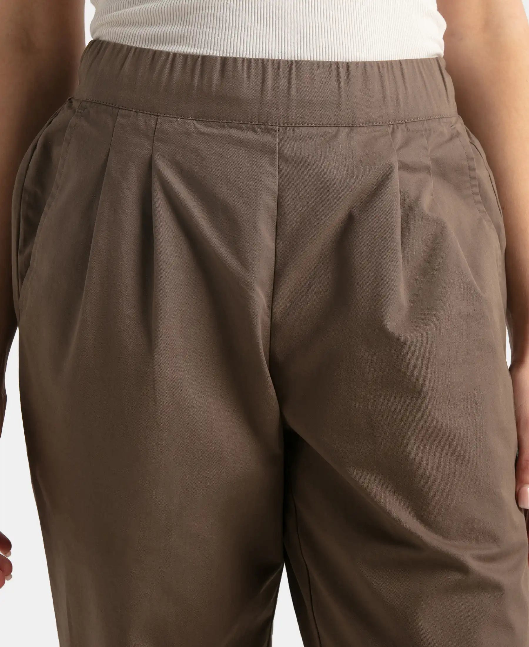 Super Combed Cotton Regular Fit Hybrid Pants - Dark Khaki