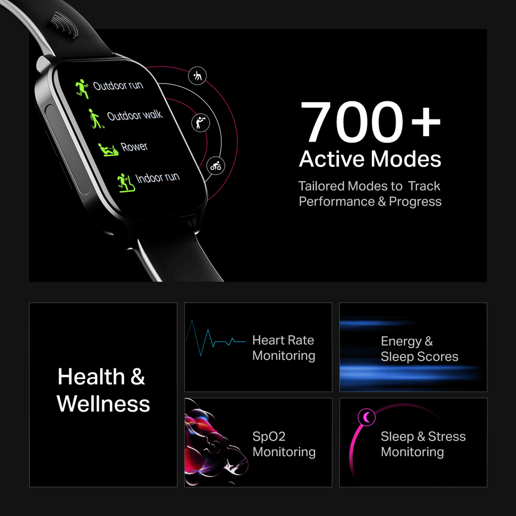 boAt Wave Fortune | NFC Tap & Pay Smartwatch 1.96" HD Display, 100+ Sports Modes & Custom Watch Faces