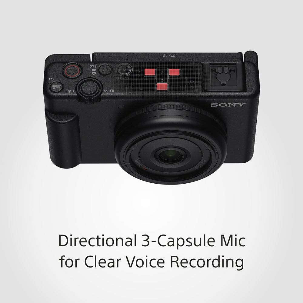 Sony ZV-1F Vlog Camera for Content Creators and Vloggers with Ultra-wide 20mm Prime Lens | Soft Skin Feature | Bokeh | Creative Look | Active Mode Stabilisation