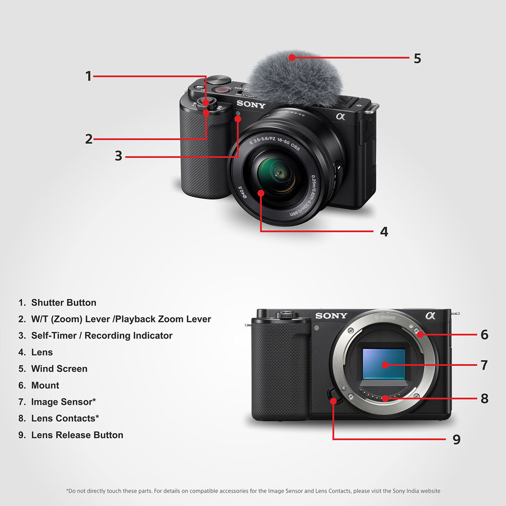 Sony Camera ZV-E10L E-Mount APS-C Camera | 24.2 MP Vlog  Mirrorless Camera with 16 - 50 mm lens, 11 FPS, 4K/24p