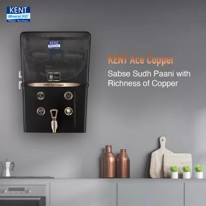KENT Ace 8 L RO + UV + UF + TDS Water Purifier Suitable for all - Borewell, Tanker, Municipality Water