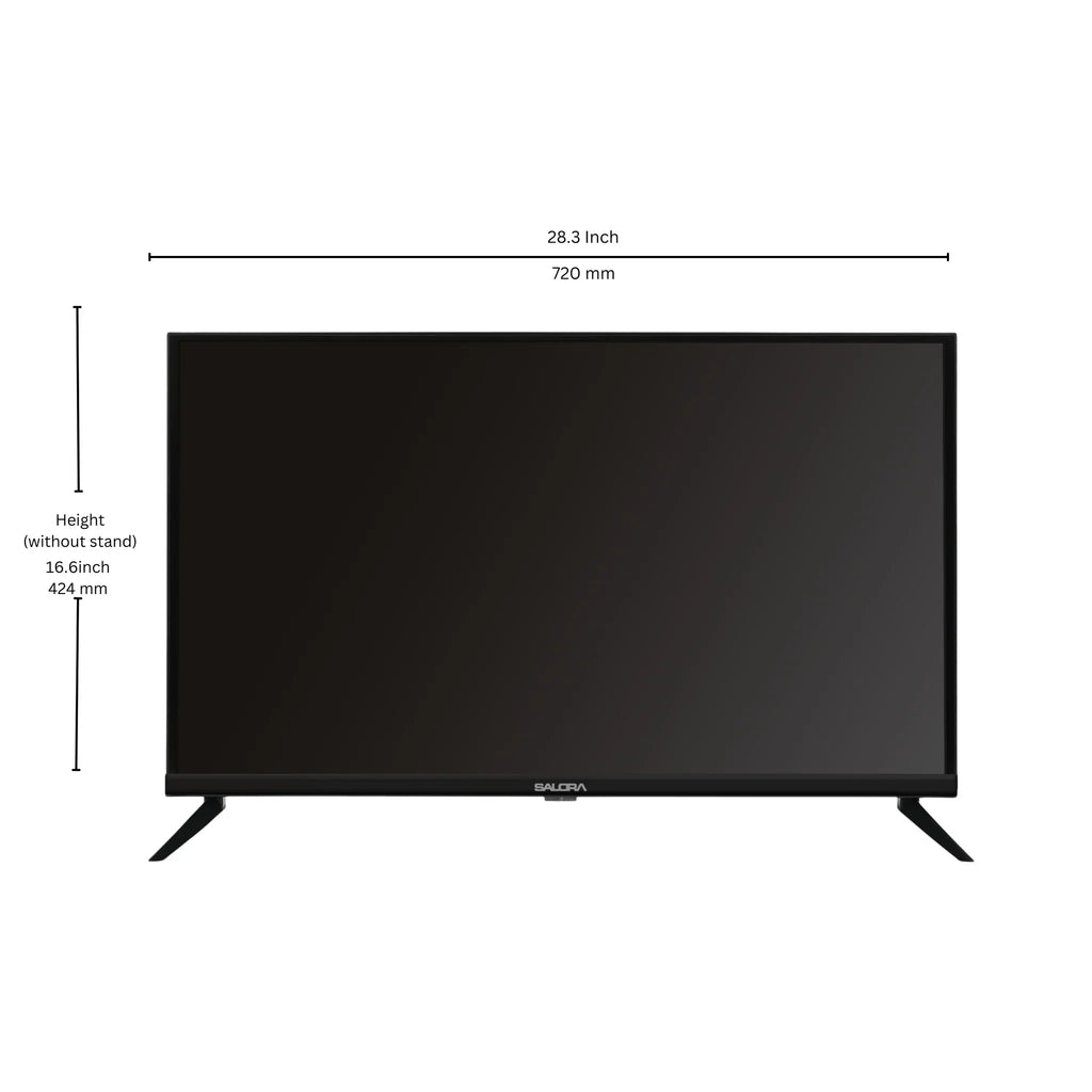 Salora 80 Cm (32 Inches) HD Ready Smart LED Google TV SLV-4324 GTV (Black) | Brand New Seal Packed