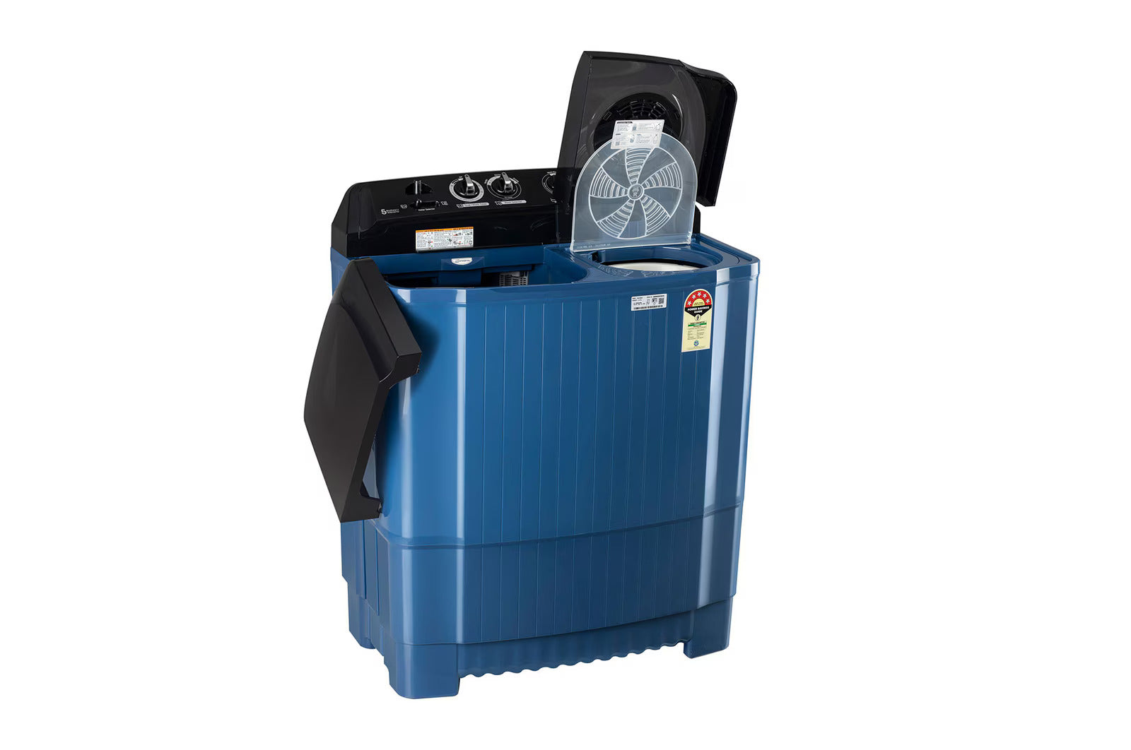LG 8Kg Semi Automatic Top Load Washing Machine, Roller Jet Pulsator + Soak, Dark Blue P8015SBAZ