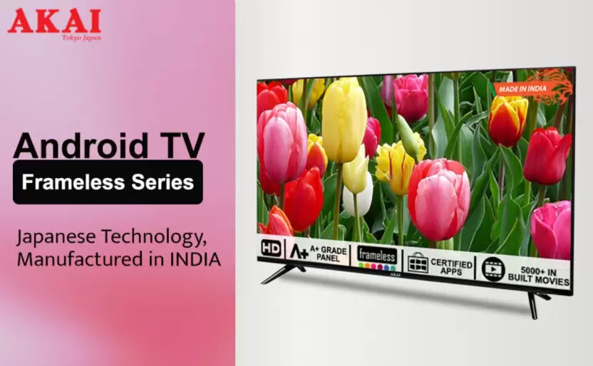 Akai AKLT32S-FL1Y9W 80 cm (32 Inch) HD Ready Smart LED TV