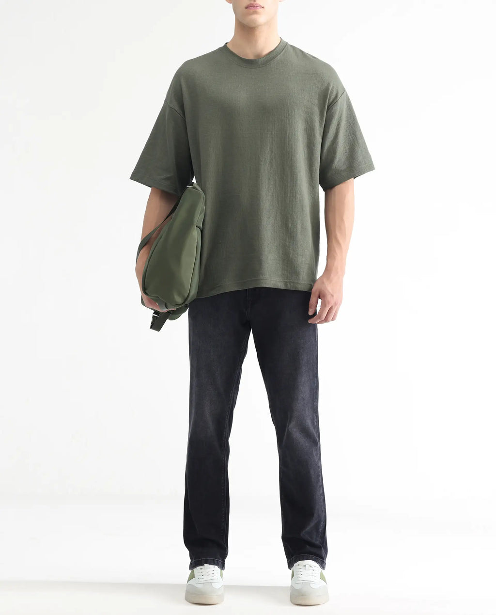 Rare Rabbit Men's Batten Grey Cotton Plain Hawk Slim Fit Jeans
