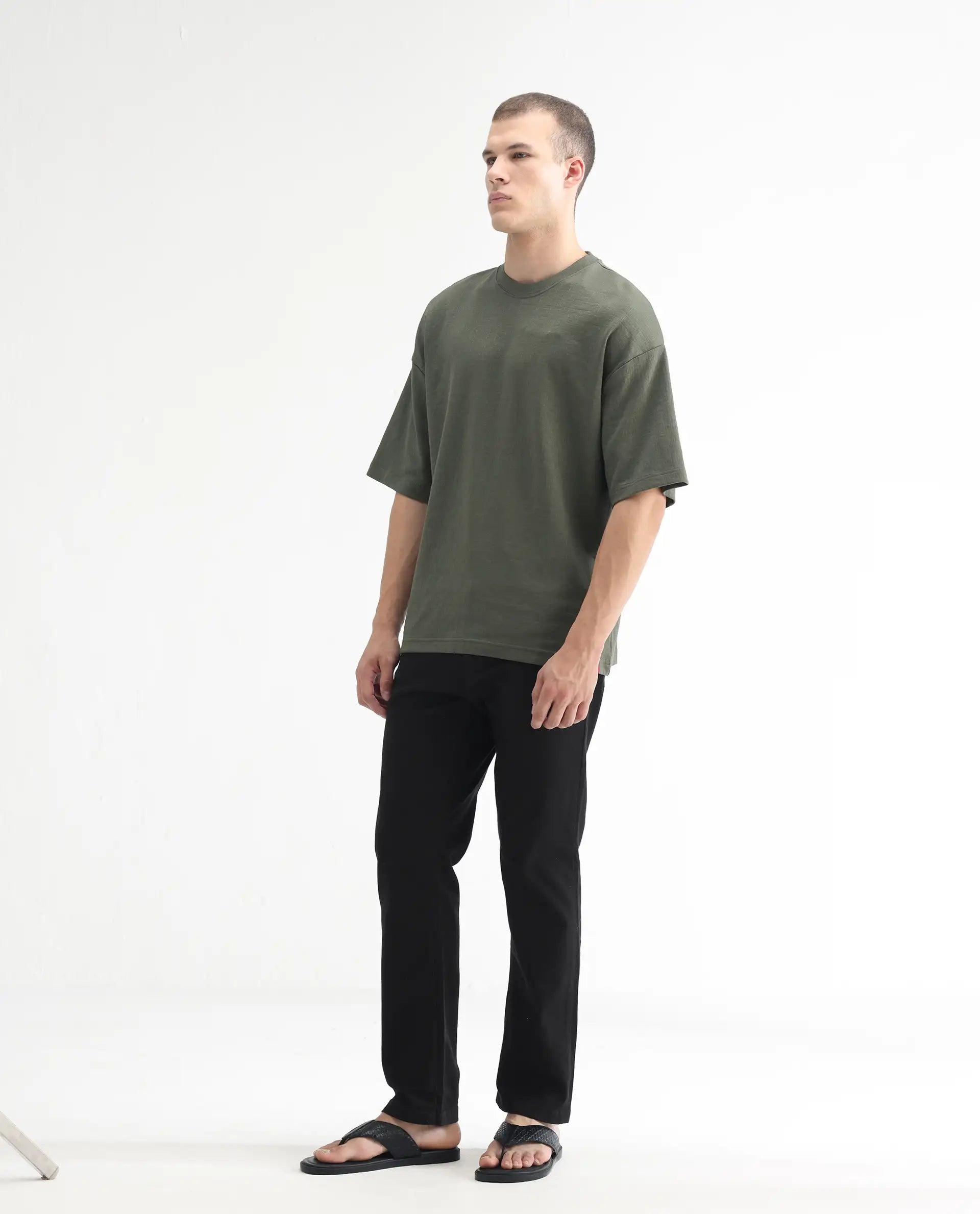 Rare Rabbit Men's Belarus Black Cotton Plain Hawk Slim Fit Jeans
