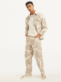 Men's 578 Beige Loose Fit Mid Rise Jeans