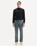 Rare Rabbit Men's Comotel Grey Cotton Blend Plain Regular Fit Trouser