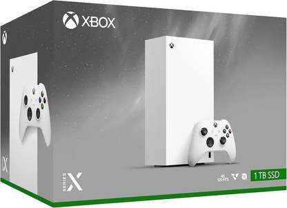 Xbox Series X 1TB SSD Digital Gaming Console Next-Gen Performance For 4K Upto 120 FPS Compact & Energy-Efficient Ultra-Fast Load Times With True 3D Spatial Sound 1000 GB with Microsoft X box Series X Wireless Controller (White, Ray Tracing, HDR for Stunning Visuals, Quick Resume & Seamless Switching, Best Value for Gamers with Ultimate Gaming Experience)