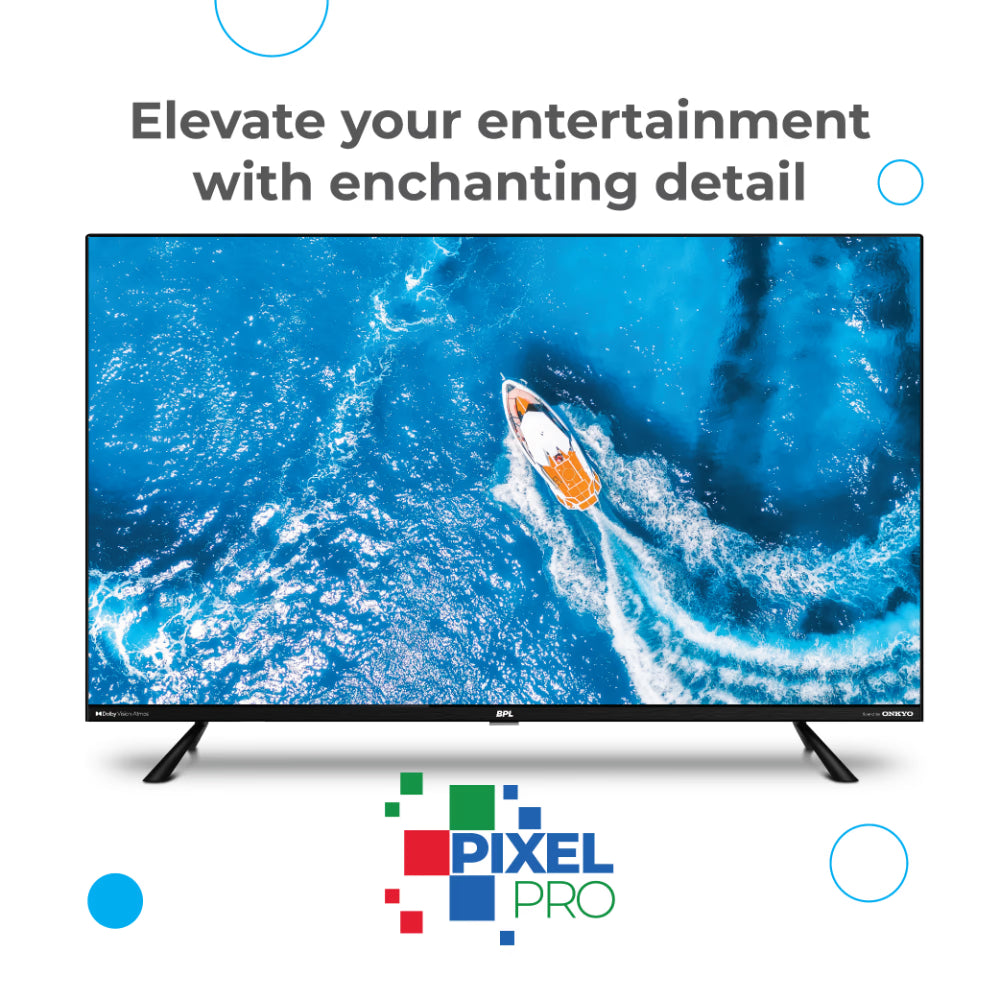 BPL 139.7 cm (55 inch) Onkyo Home Theatre QLED TV, Black, 55QF5540