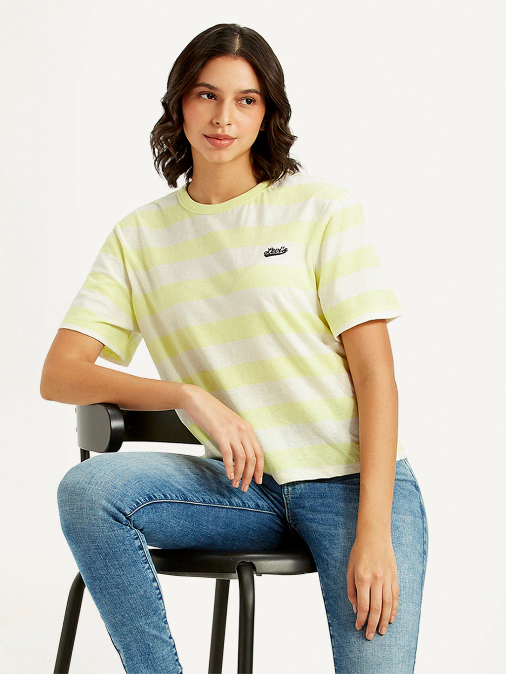 Women's Striped Relaxed Fit T-Shirt