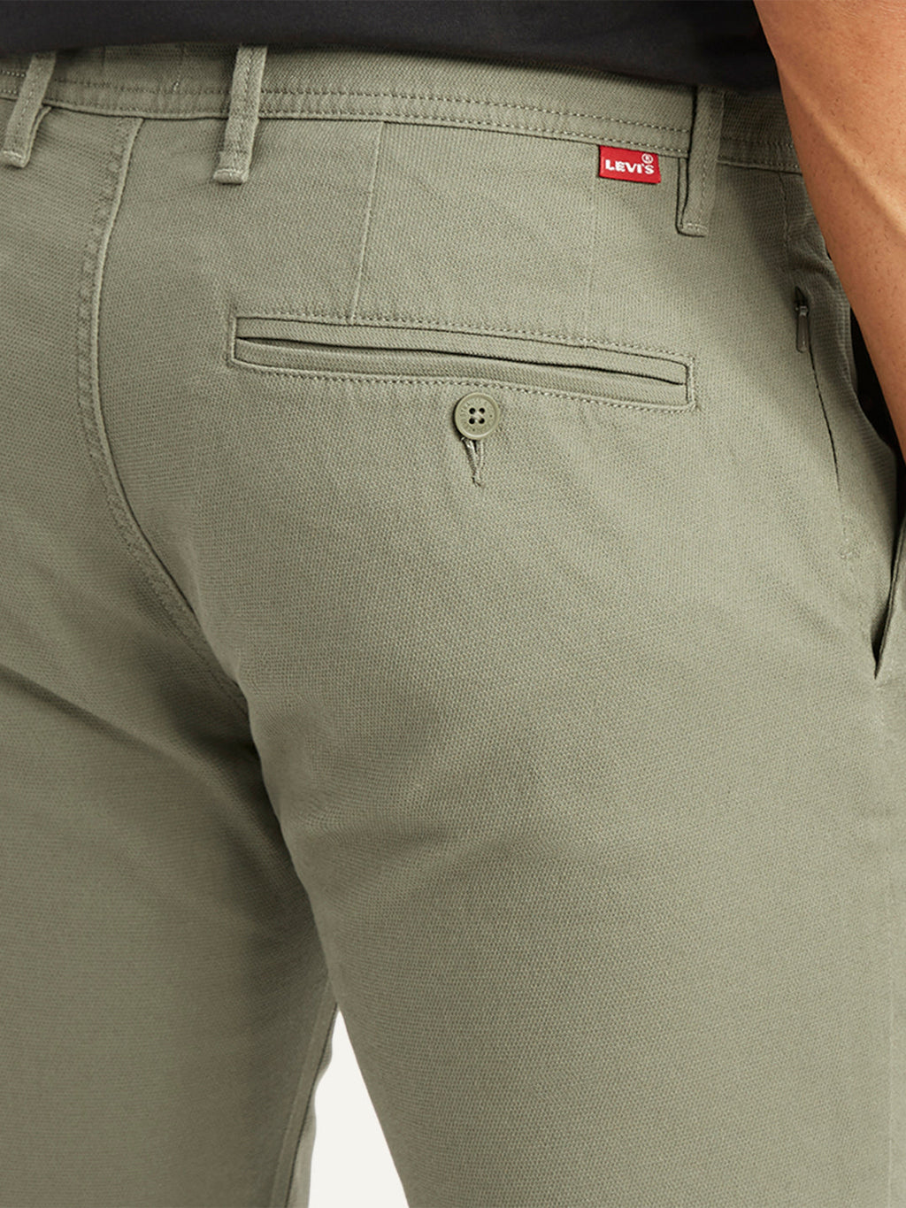 Men's Olive Slim Fit Chinos