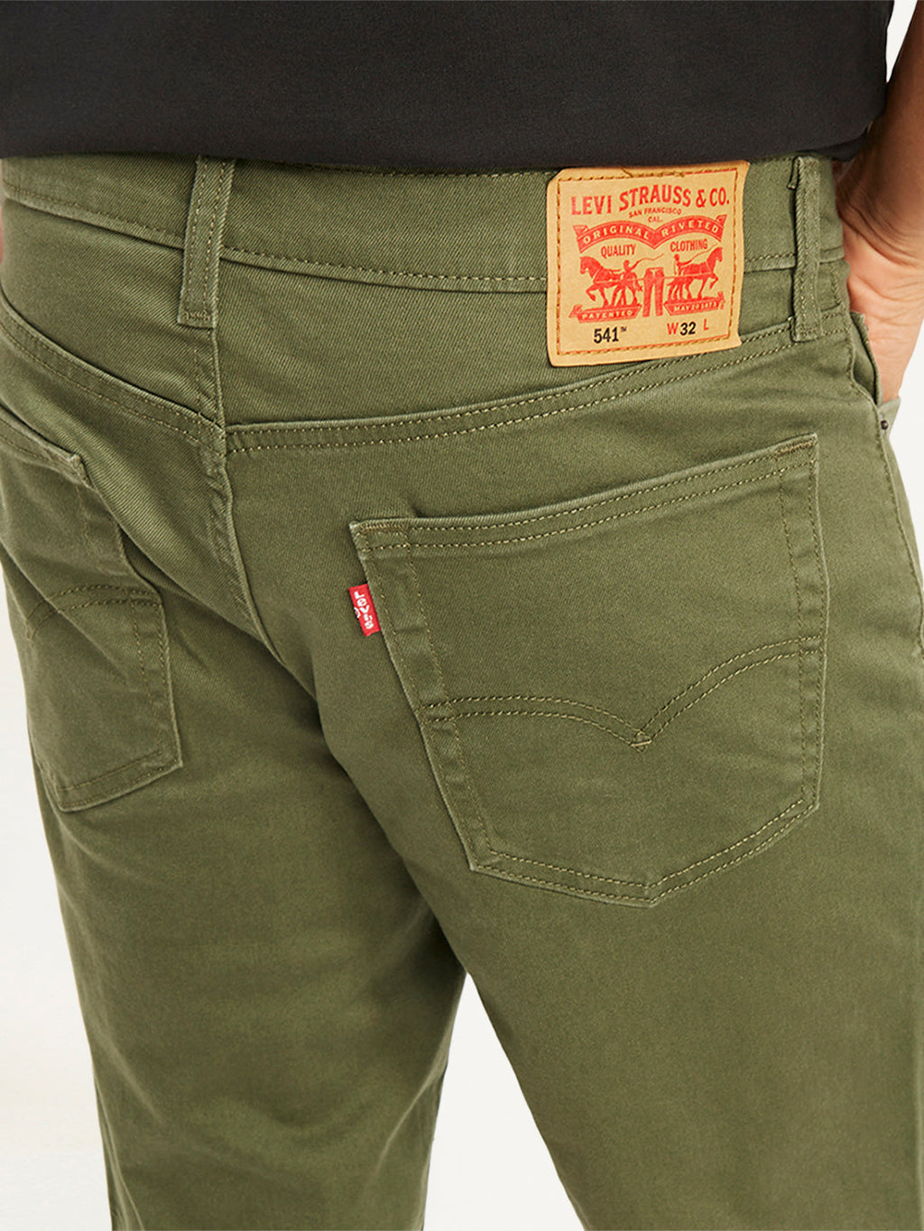Men's Olive Tapered Shorts