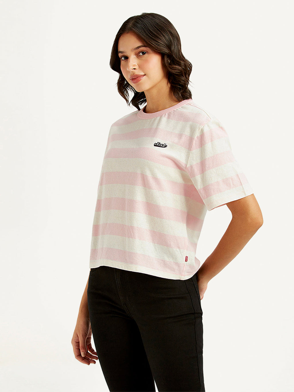 Women's Striped Relaxed Fit T-Shirt