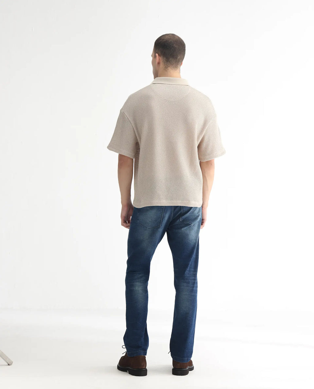 Rare Rabbit Men's Dunker Navy Cotton Plain Hawk Slim Fit Jeans