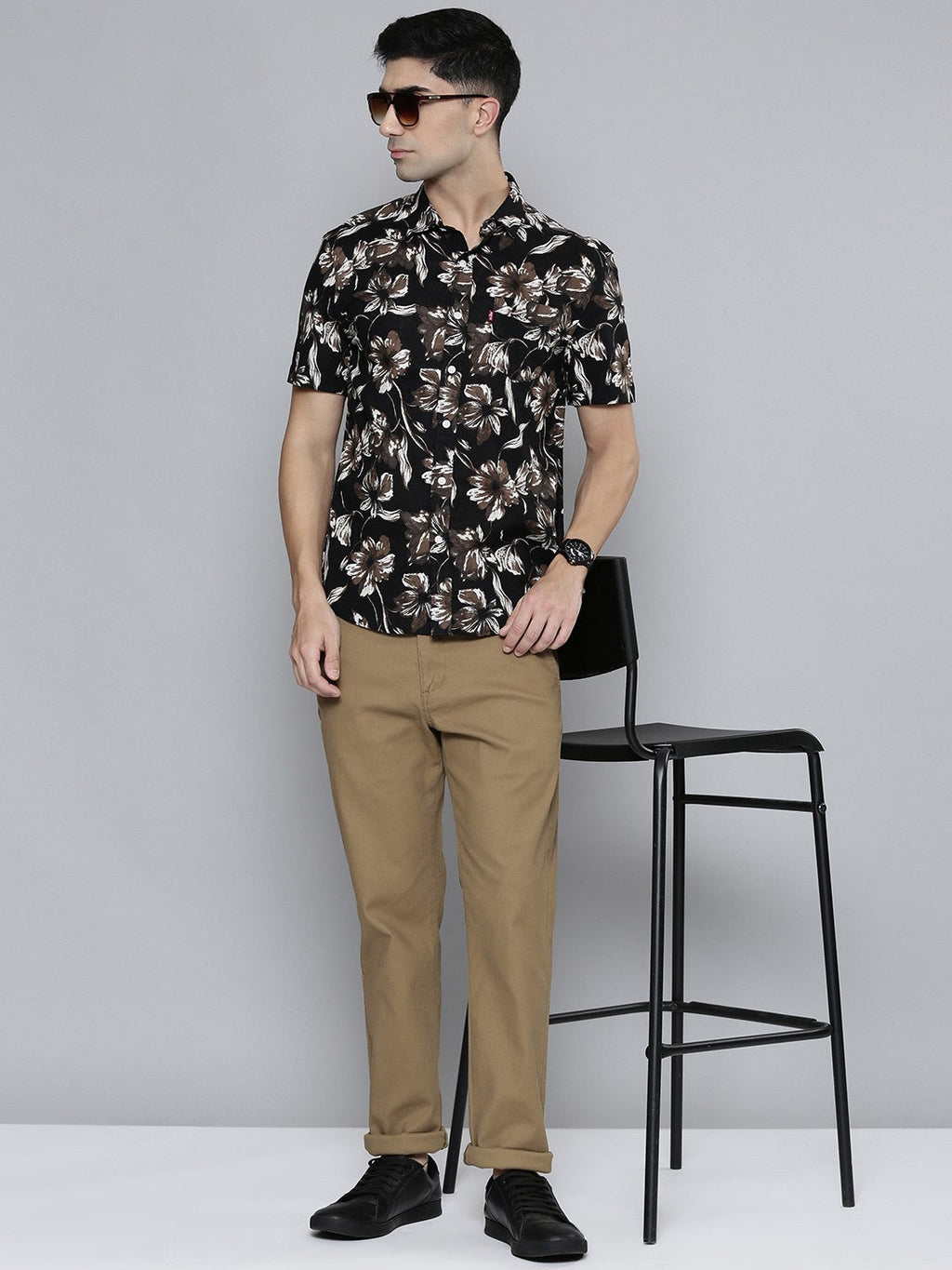 Men's Brown Slim Fit Chinos