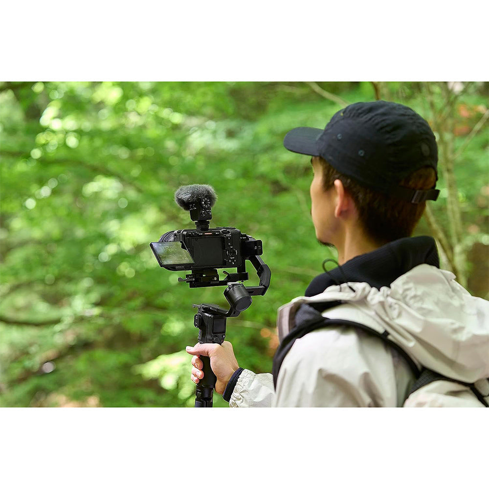 Sony ECM-M1 Digital Shotgun Camera Microphone | Eight Audio Recording Modes | Compact Microphone, Ideal for YouTubers | Vlogging & Content Creation | Interviews & Wedding Filmmakers