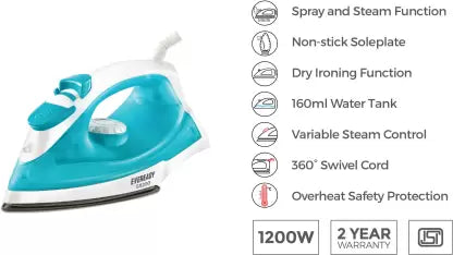 EVEREADY SI1200 1200 W Steam Iron