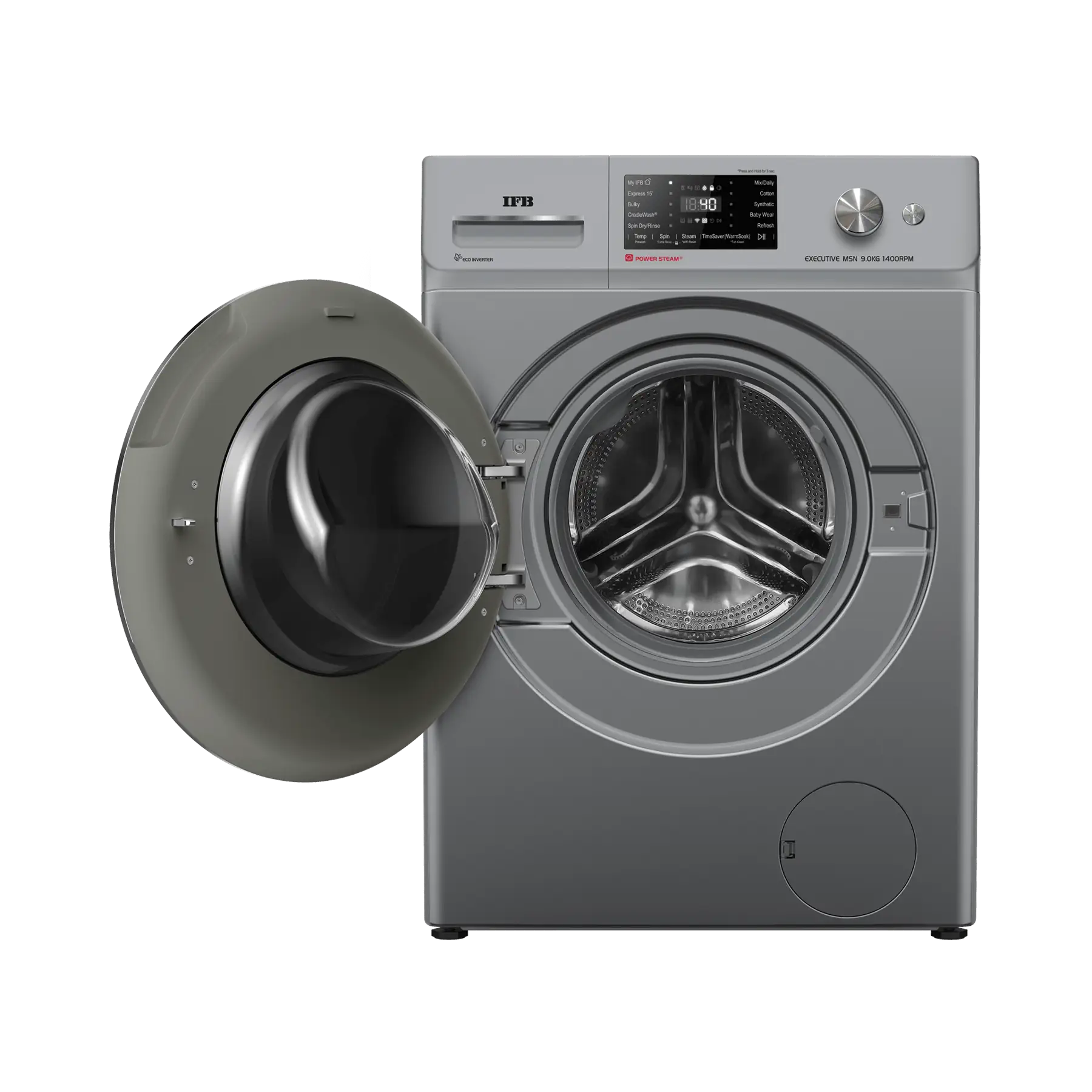 IFB Executive MSN 9014K CMS Front Load Washing Machine 9 kg | 1400 rpm | Metallic Silver