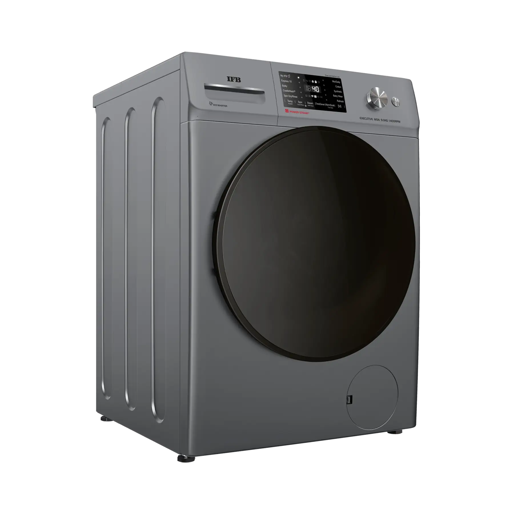 IFB Executive MSN 9014K CMS Front Load Washing Machine 9 kg | 1400 rpm | Metallic Silver