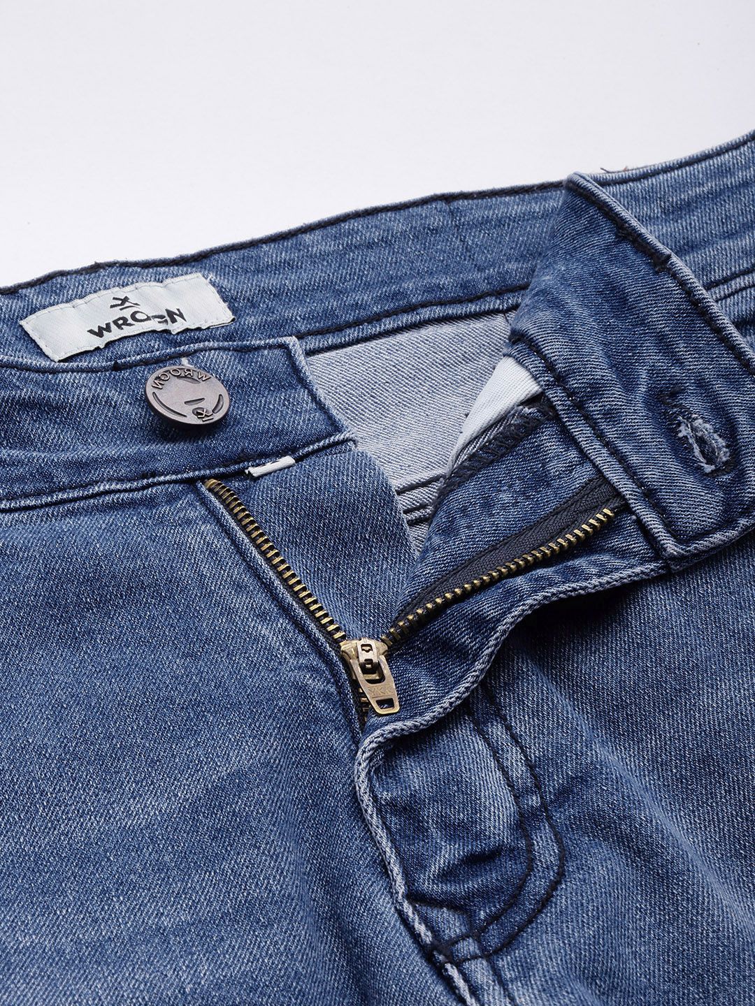 Striking Slim Fit Mid-Rise Light Fade  Jeans
