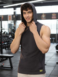 Men Grey Sleeveless T-Shirt