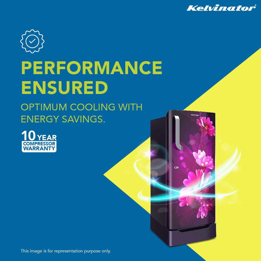 Kelvinator 187L Direct Cool Single Door Refrigerator (KRD-F200ECPCWS) Wine