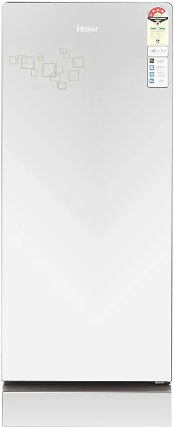 Haier 185 L Direct Cool Single Door 5 Star Refrigerator with Base Drawer (Mirror Glass, HRD-2105PMG-P)