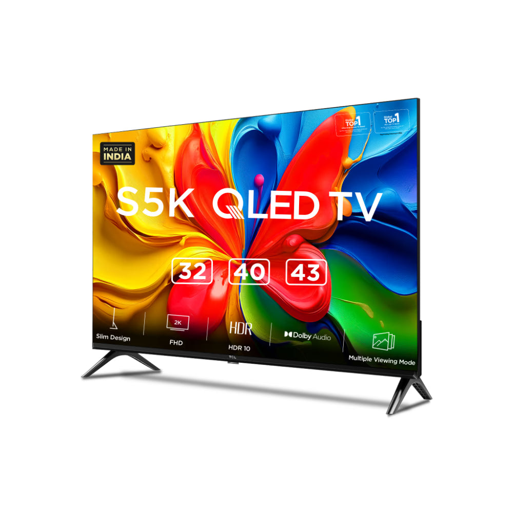 TCL 81.28 cm (32 inch) Full HD QLED Google TV, 32S5K