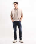 Rare Rabbit Men's Juan Blue Cotton Plain Hawk Slim Fit Jeans