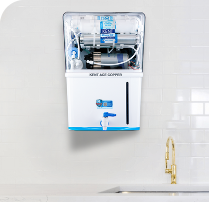 KENT Ace Copper 8 L RO + UV + UF + TDS Control + UV in Tank + Copper Water Purifier