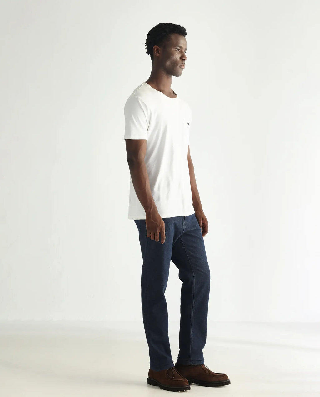 Rare Rabbit Men's Lyon Dark Navy Cotton Plain Hawk Slim Fit Jeans