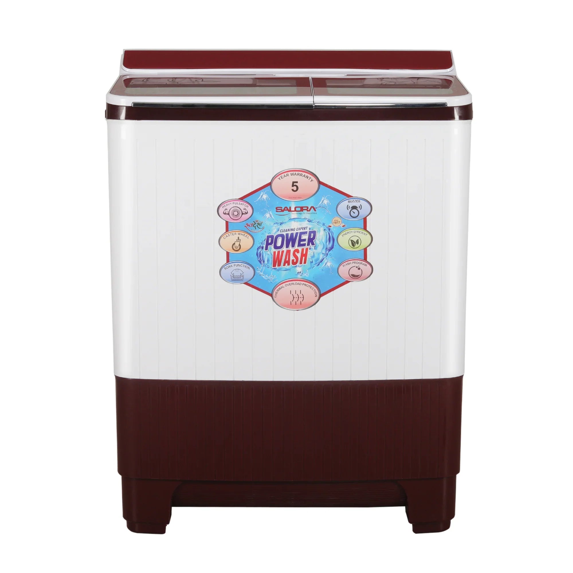 Salora 10.5 kg Semi Automatic Top Load Washing Machine(SWMS10501)