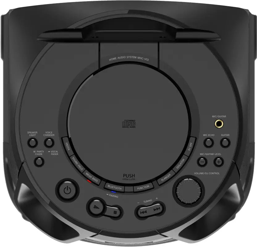 SONY MHC-V13 High-Power Party Speaker with Bluetooth connectivity (Jet bass Booster,Mic/Guitar, USB, CD, Music Center app)