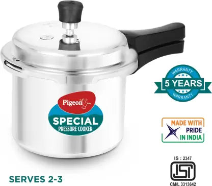 Pigeon Special and 3 L Outer Lid Induction Bottom Pressure Cooker